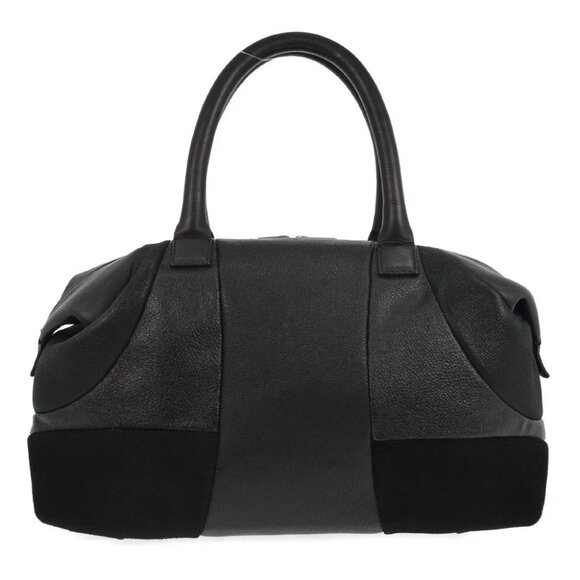 Celine Black Suede Leather Duffle Bag XX08438 - Picture 1 of 7